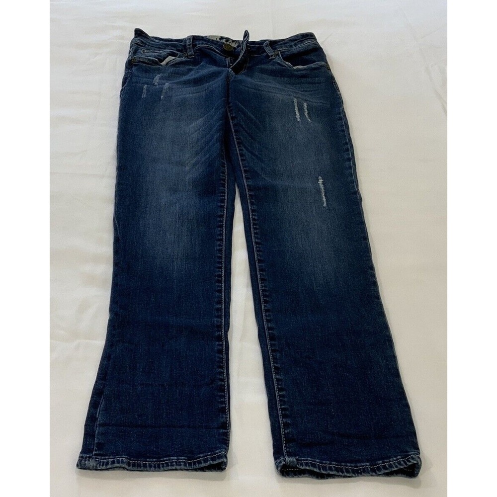 Kut from the Kloth Women's Jeans Distressed Blue Size 6